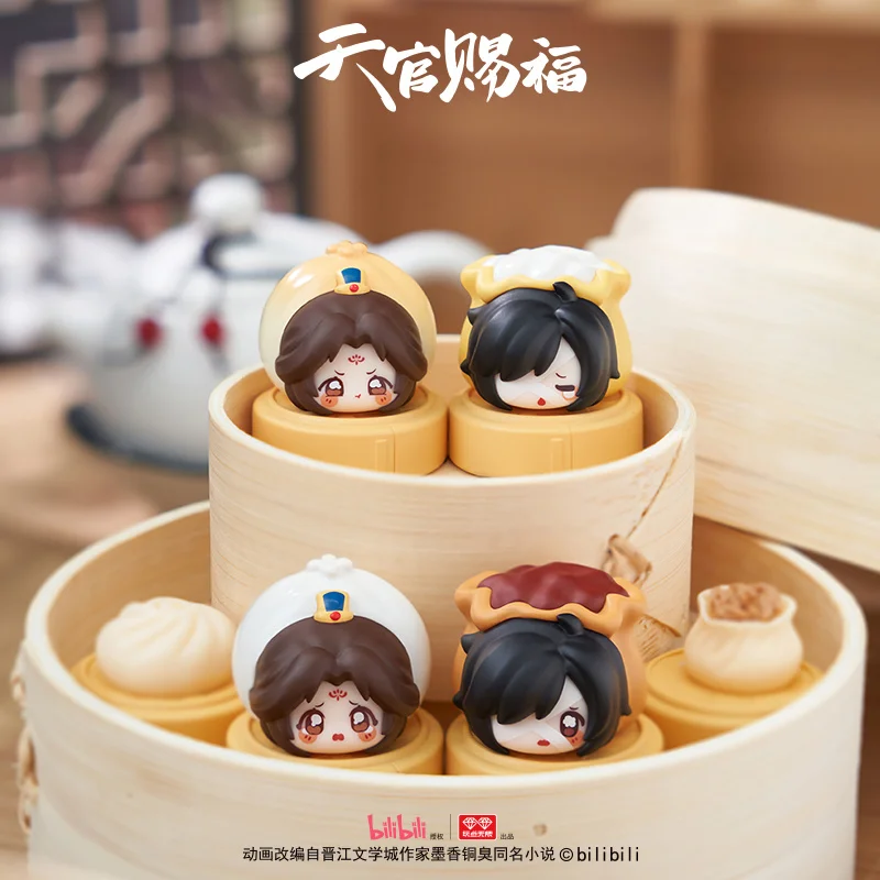 Play some Infinite Heavenly Official Blessing Animation Morning Tea Stacking Music Genuine Peripheral Trendy Play Blind Box Xie