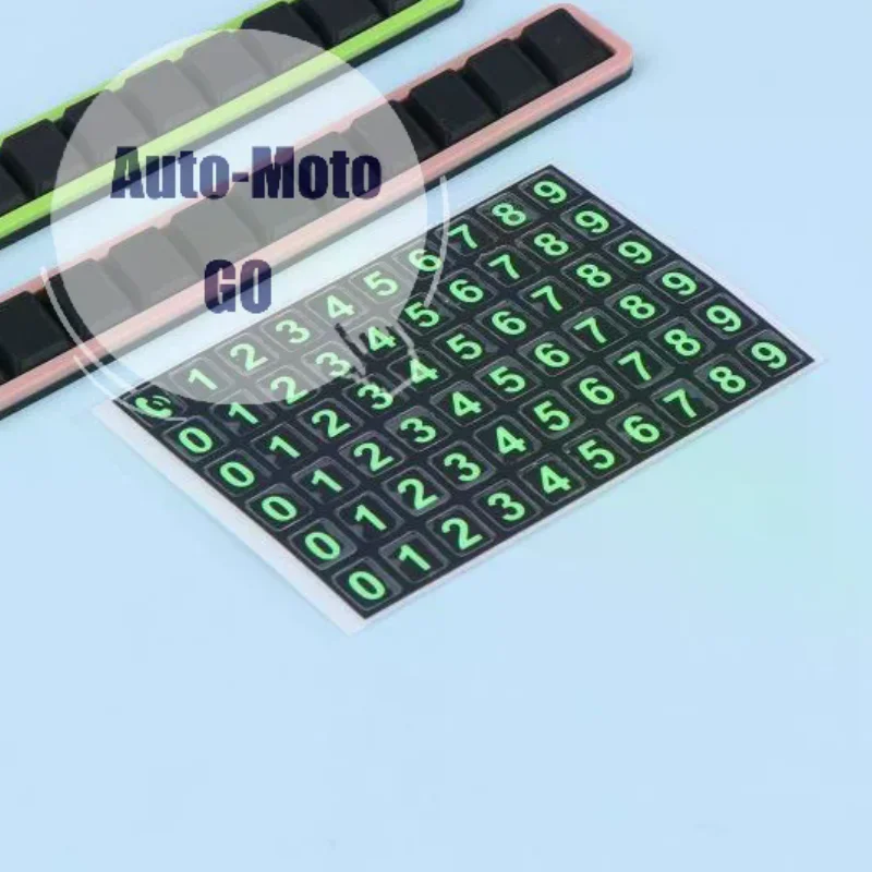 Car Temporary Parking Phone Number Plate Luminous Digits One-click Hide Function Protect Privacy for All Car Models