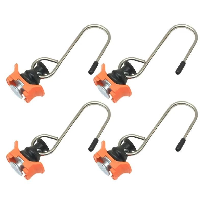 

4pcs Universal Airline Rails Metal Hooks Heavy Duty Cargo Securing Accessories for Motorhomes Trucks Transportation