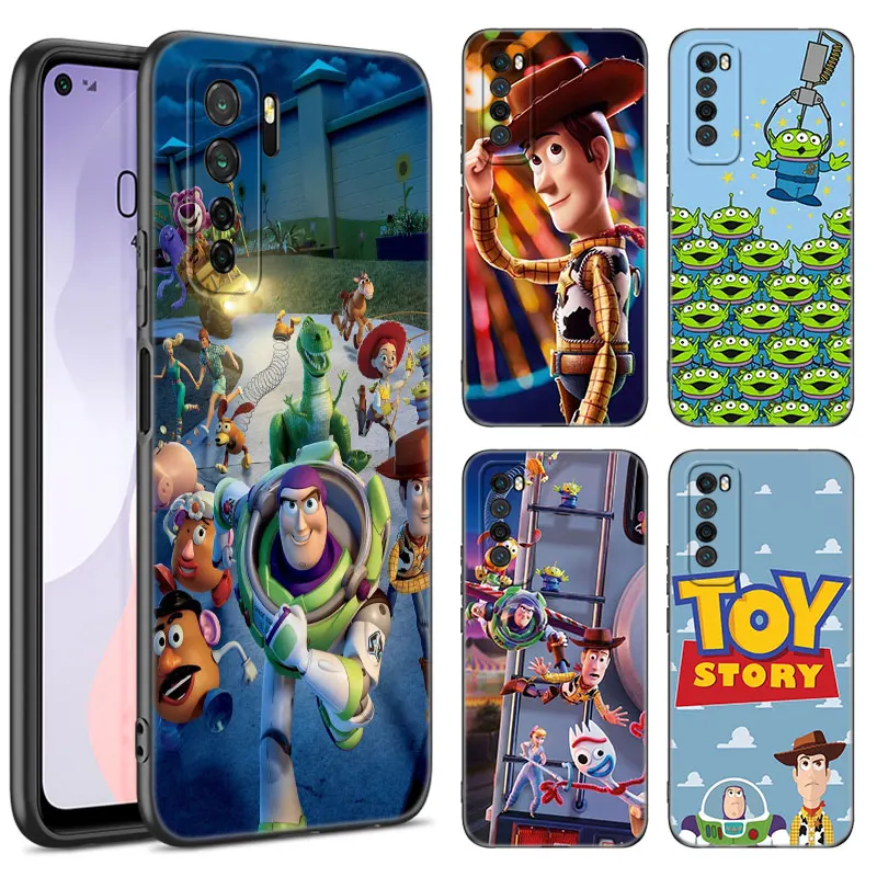 TToy Story Woody Buz Black Phone Case For Huawei Nova 11 12 Ultra 9 10 SE Pro 11E 11i 12i Y70 Plus Y60 Y61 Y71 Y72 Y90 Y91