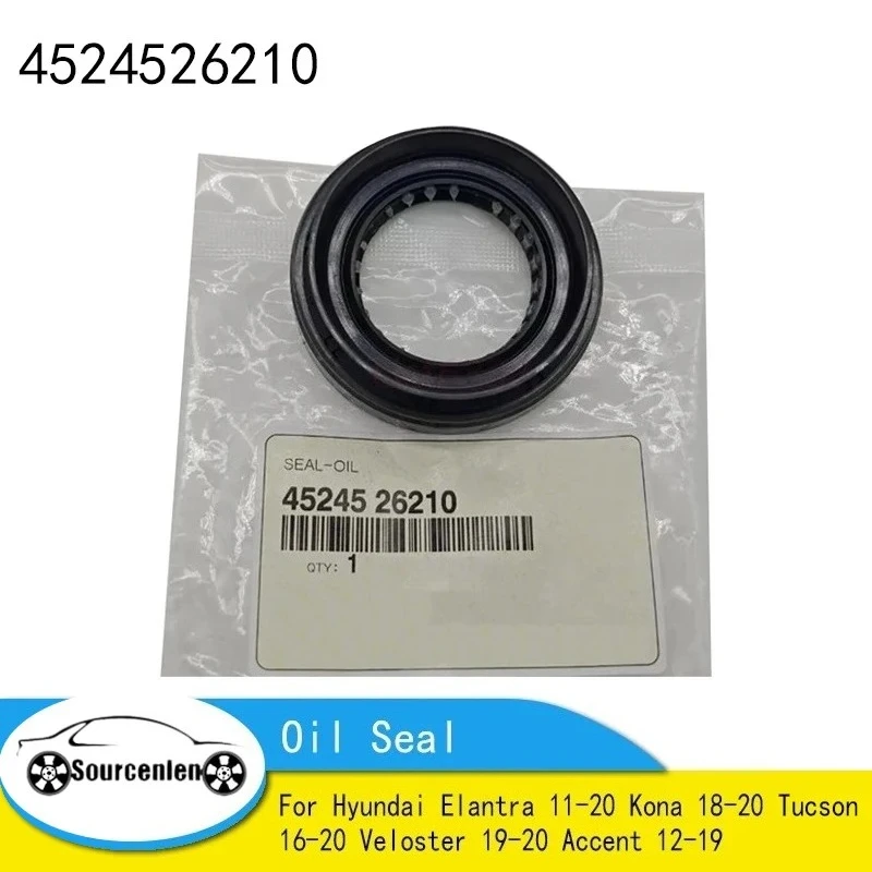 Brand New Genuine Oil Seal For Hyundai Elantra 11-20 Kona 18-20 Tucson 16-20 Veloster 19-20 Accent 12-19 45245-26210 4524526210