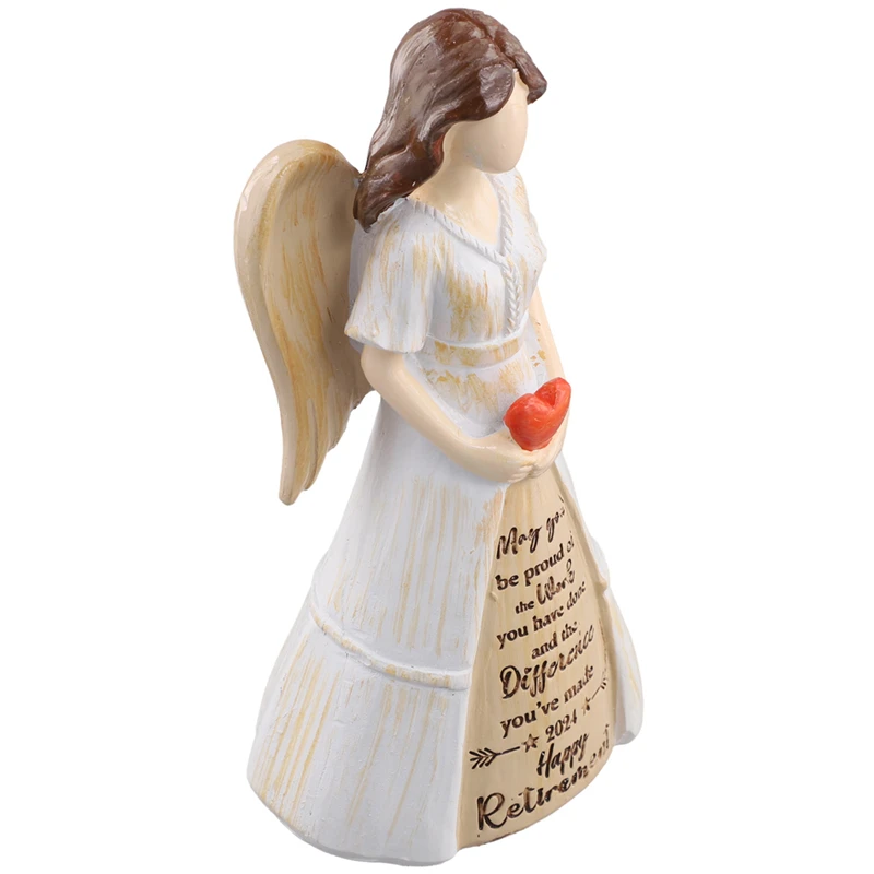 Angel Sculpture Mother Birthday Gift Female Retirement Gift Home Decoration Resin Crafts