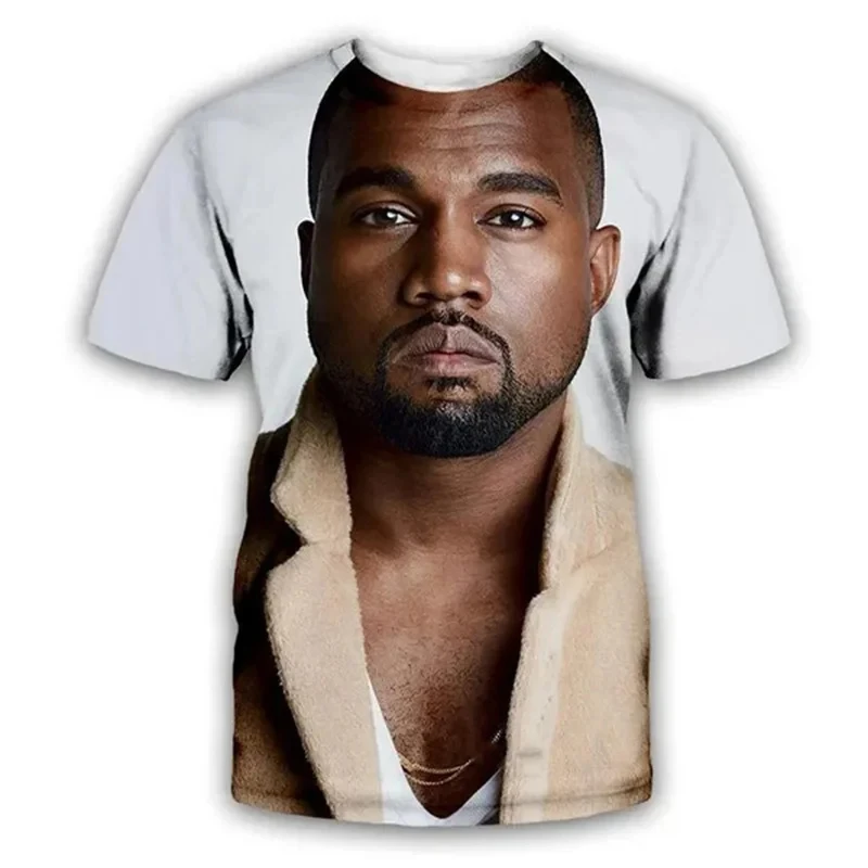 New Kanye West 3D Print T-Shirts Men Women Fashion Streetwear Oversized Short Sleeve T Shirt Hip Hop Kids Tees Tops Man Clothing