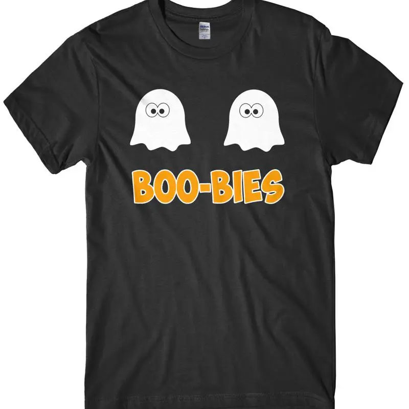 تي شيرت BOO-BIES للرجال مضحك للهالوين للجنسين