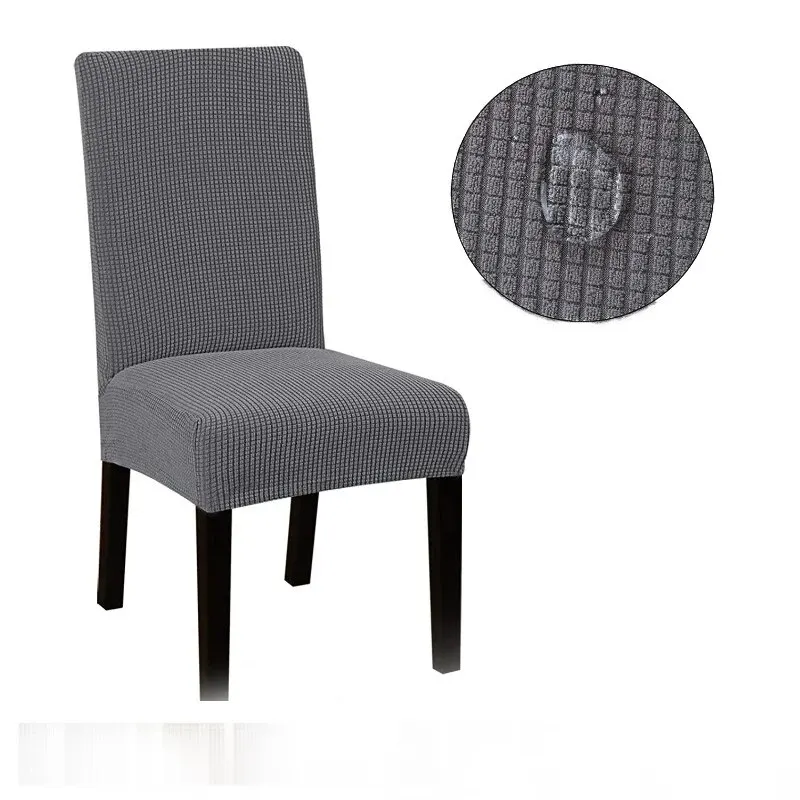 Waterproof Elastic Chair Cover for Dining Room Kitchen Wedding Hotel Banquet Restaurant Anti-dirty Seat Cover Housse De Chaise