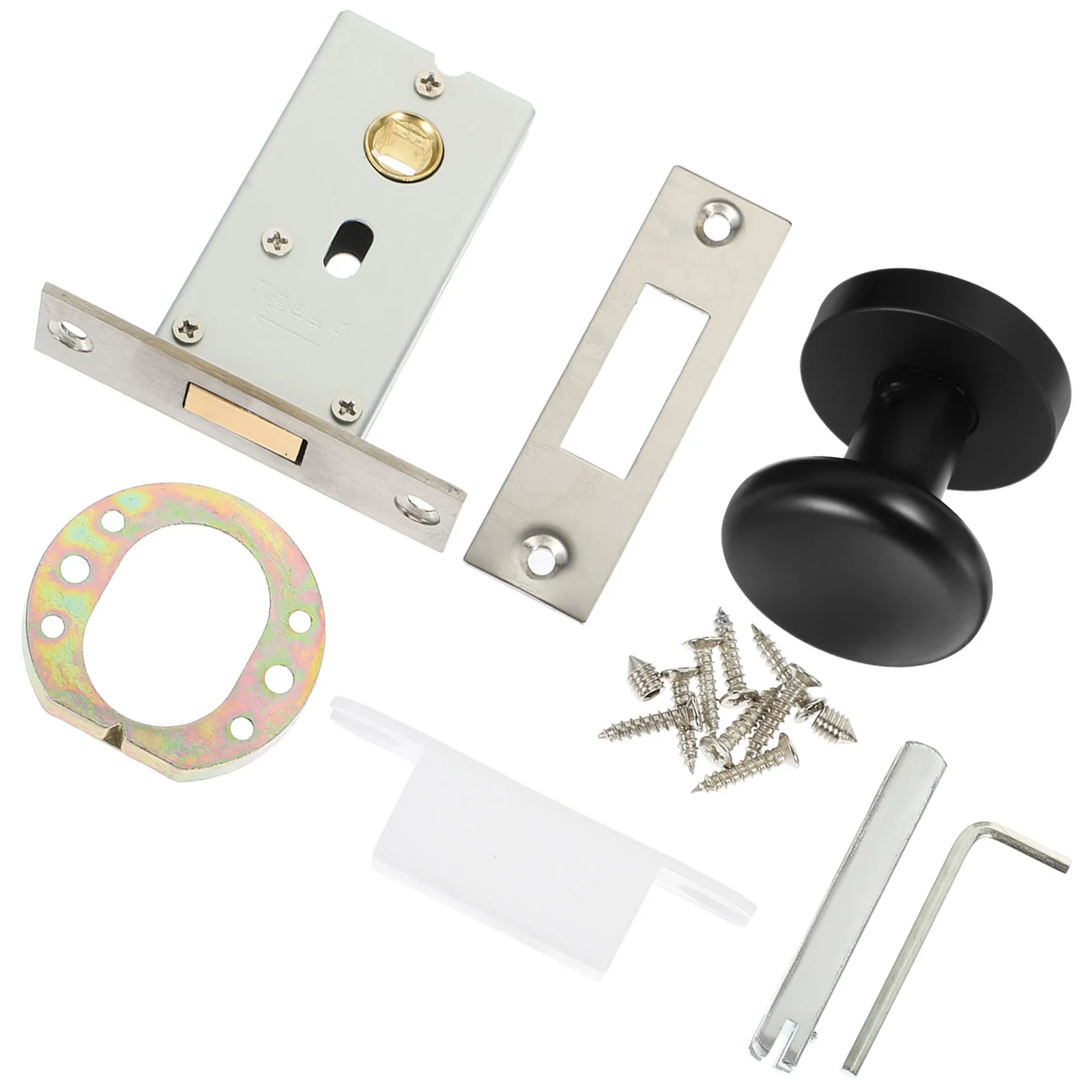 

Rotary Lock Zinc Alloy Revolving Knob Simple Design Privacy Latch Office Hotel Smooth Garage Hardware