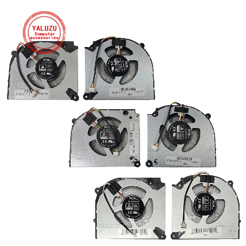 New Laptop CPU GPU Cooling Fan For Machenike F117-7B MKNP55HP MKNP71HP F117-7 PNP F117-7 PNJ