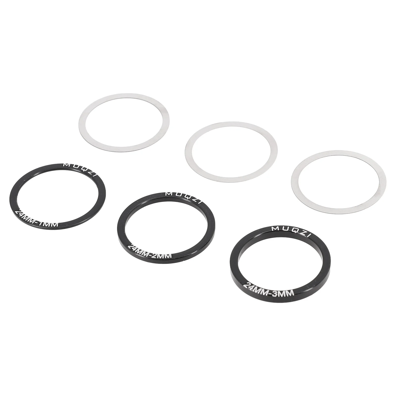 6pcs Bike Bottom Bracket Washer Bicycle BB Crankset Gasket 24/29/30mm For BB86/91/92/BB30 Crank Crankshaft Cycling Parts