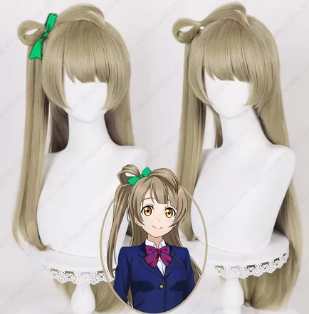 

Anime Kotori Minami Cosplay Wig 80cm Long Linen Wigs Heat Resistant Synthetic Hair Halloween Party Wigs