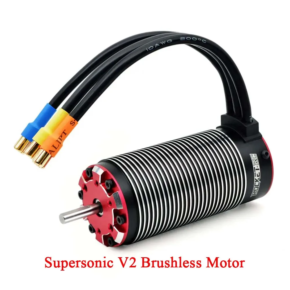 

Rocket-RC Supersonic V2 Brushless Motor 4268 4274 4282 4292 Sensor Port 5.0mm Shaft 6.5mm Connector for 1/8 1/7 RC Racing Car