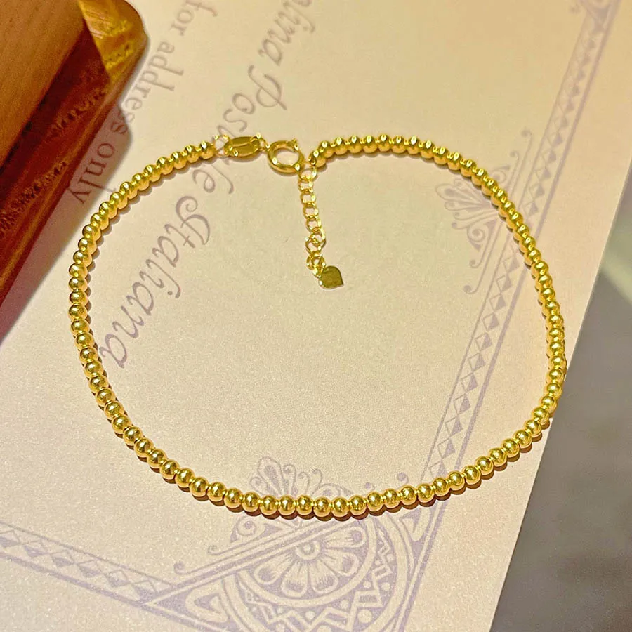 

Luxury Fashion AU750 Pure 18K Gold Chain Bracelet Jewelry Women Bracelets