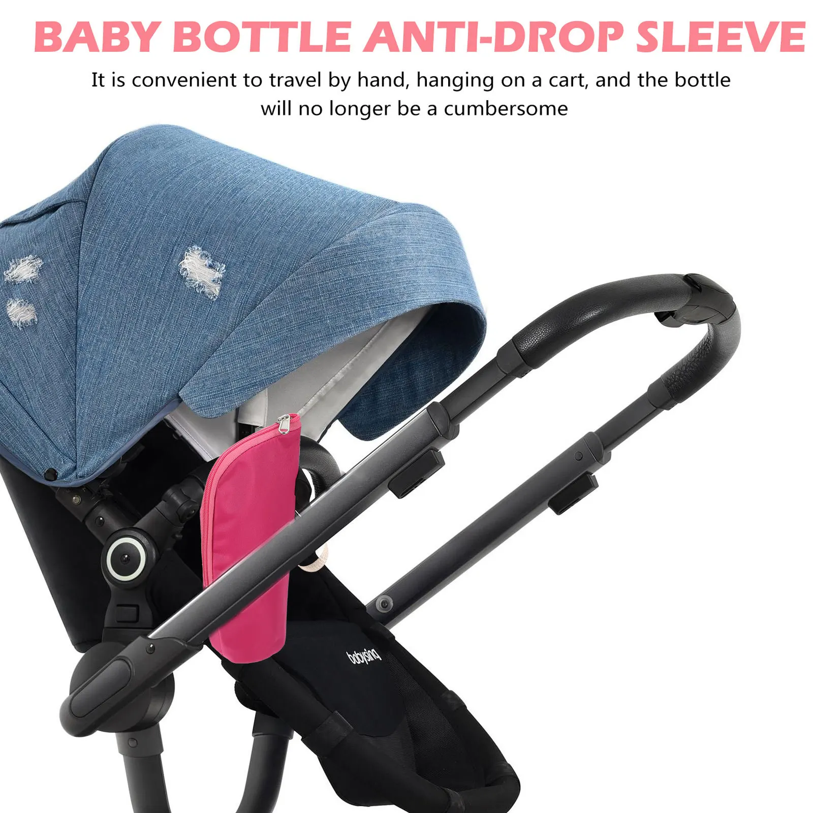 Couvre-biberon 2 pièces, manchon isolant thermique, protecteur en tissu, stockage de biberon, fournitures portables de voyage