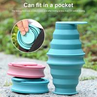 Leak-proof Water Bottle 500ml Collapsible Water Bottle Food Grade Bpa Free Leak Resistant Portable Travel Hiking for Outdoor