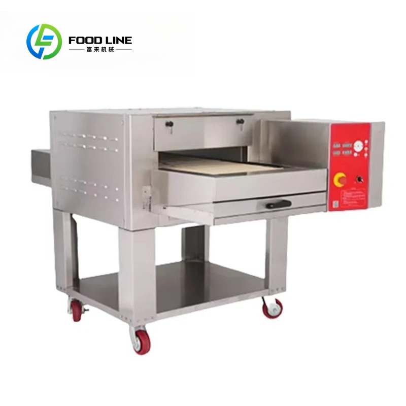 Customized 450℃ High Temperature Stone Belt Tunnel Conveyor Oven Fast Baking Italian Pizza