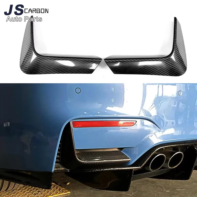 For BMW M3 F80 M4 F82 F83 2024-2020 carbon fiber wrap angle carbon anti-collision Front Bumper corner  upgraded body kit