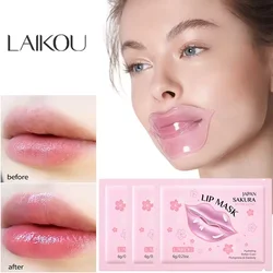 Sakura Hydrating Lip Mask Exfoliating Repairing Relieve Dryness Fades Fine Lines Moisturizing Nourishing Makeup Korean Cosmetic