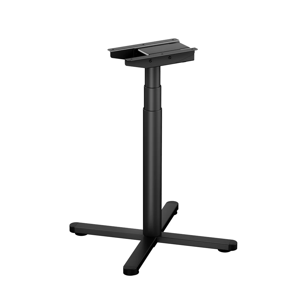 Electric Standing Desk Frame, X-Shaped Foot, Round Leg, Stainless Steel, Extendable, 500N Load Capacity, Modern Design