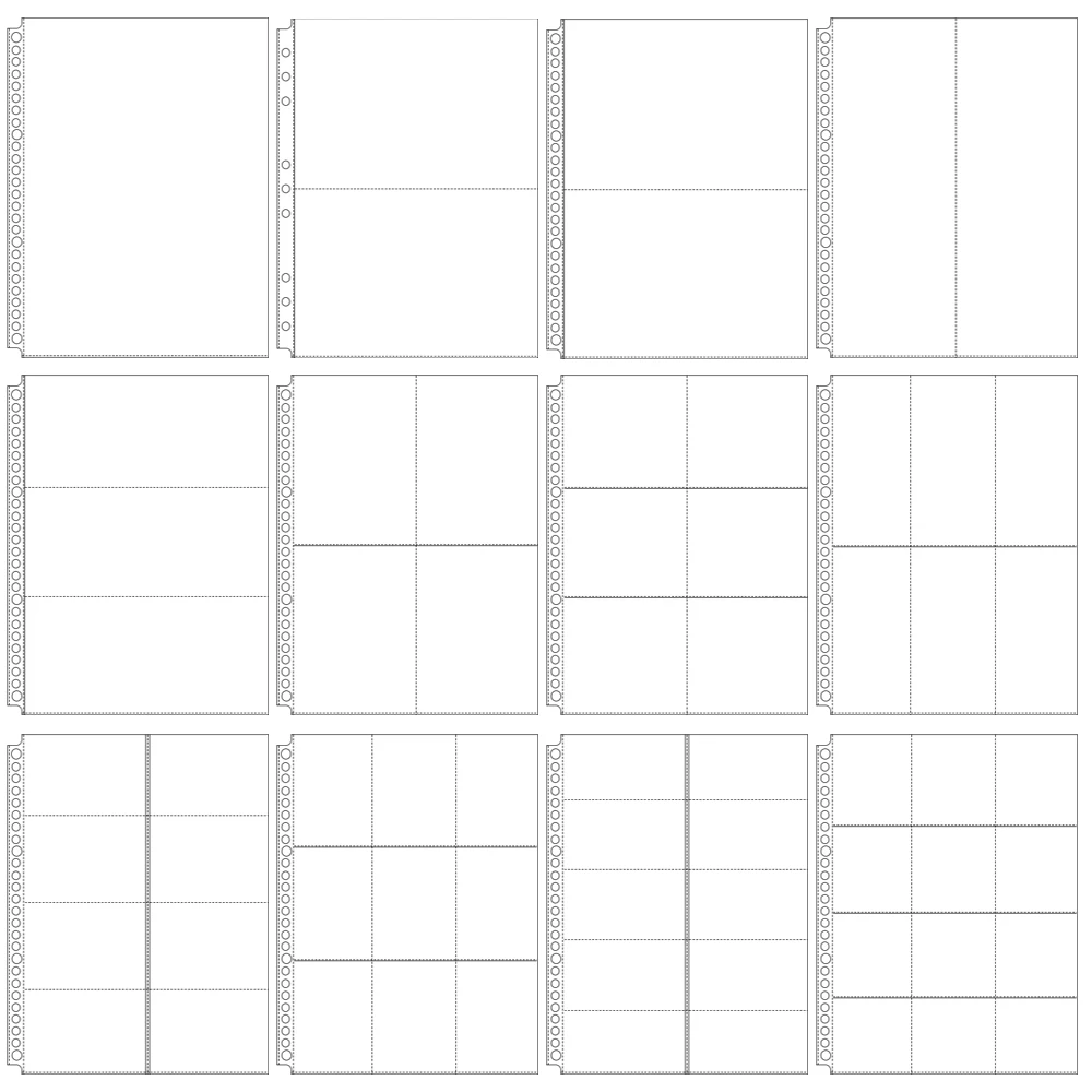 10 Sheets 9/26 Holes B5 Clear Single Photo Album PP Inner Page Photocard Binder Refill Scrapbook Photo Card Coin Storage Book