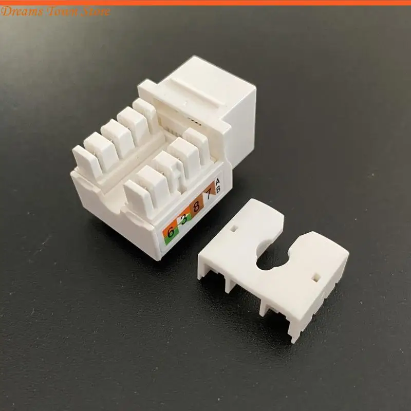 HX6A CAT6 Keystone für 6 UTP -Netzwerkmodul RJ45 -Anschluss Information Socket Computer Outlet Kabeladapter Amptyp