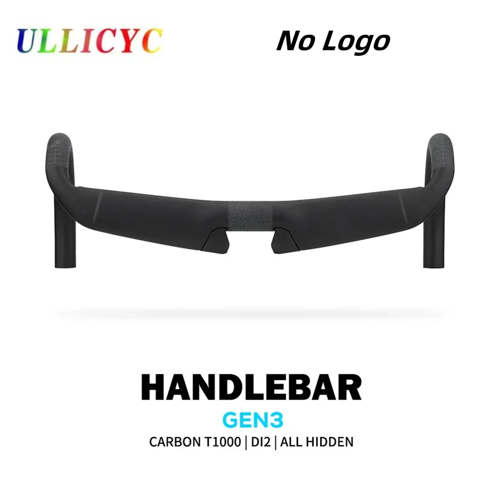 

ULLICYC 2024 AERO GEN3 T1000 Carbon Fiber Road Handlebar 31.8mm,380--440mm DI2 EPS Flare 2 Degree Cockpit Bicycle Parts