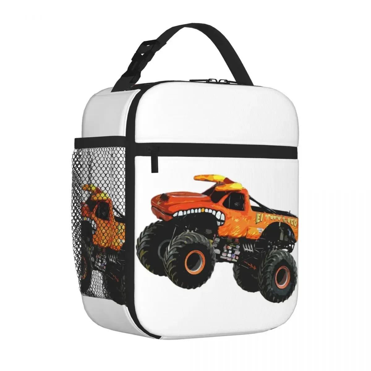 El Toro Loco - Monster Truck Insulated Lunch Bags Picnic Bags Thermal Cooler Lunch Box Lunch Tote for Woman Work Children School