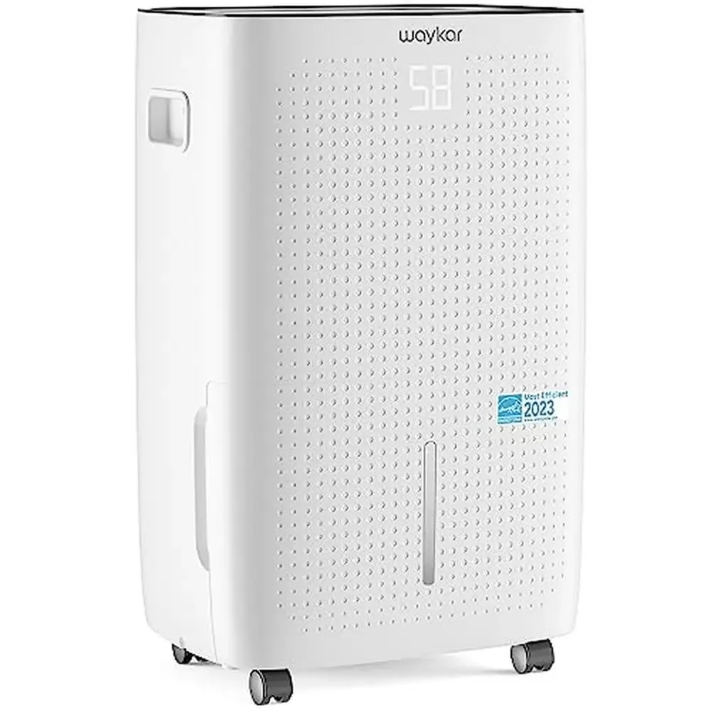 Commercial Dehumidifier 150 Pints 7,000 Sq. Ft ENERGY STAR Drain Hose Smart Control Lock Industrial Large Areas Home Indoor