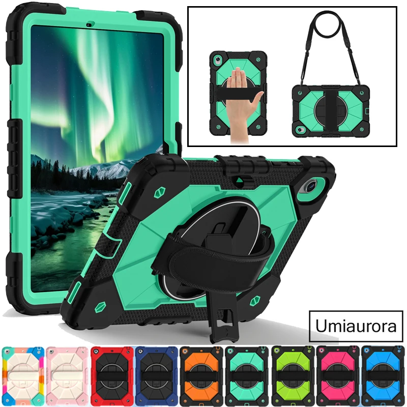 

For Samsung Tab S11 11 inch SM-X730 SM-X736B Heavy Duty Rugged Tablet Case Cover Hand Shoulder Strap Stand Shockproof PC Funda
