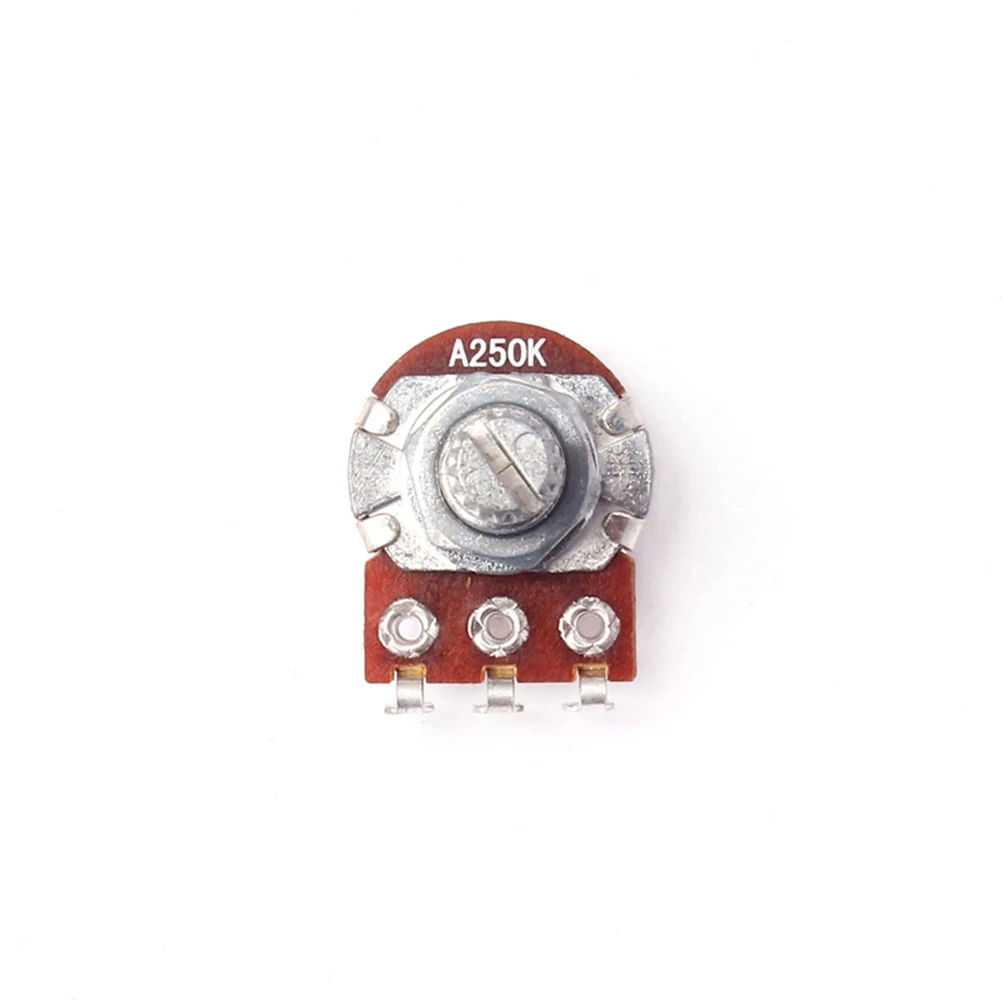 

High Quality A250k Shaft Potentiometer Mini Audio Pot for Guitar Effects Volume Tone Control Replacement Long Knurled Shaft