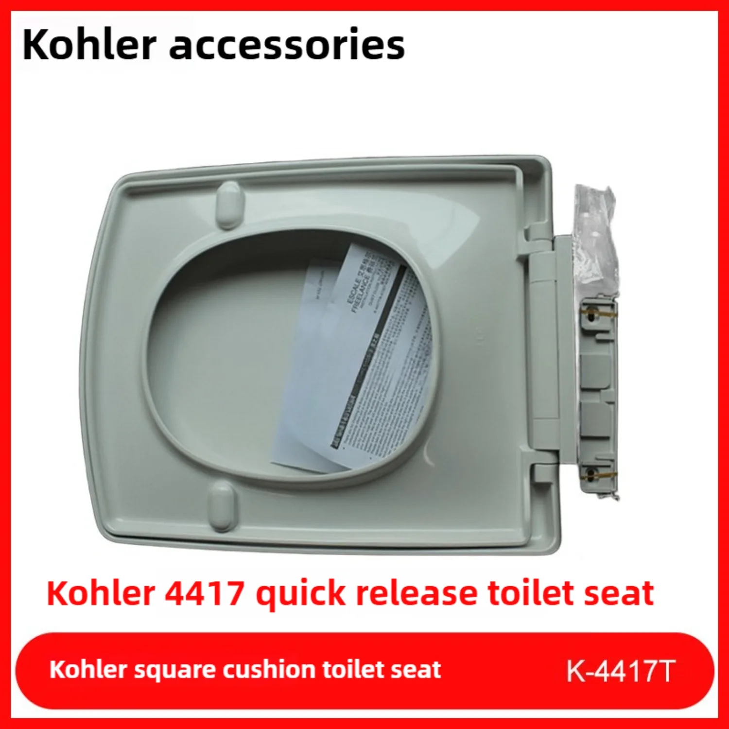 

K 4417T 0 Escer Square Slow Close Toilet Seat Cover K 3588T H 0 K 19045T Compatible with Kohler High Quality Genuine Parts