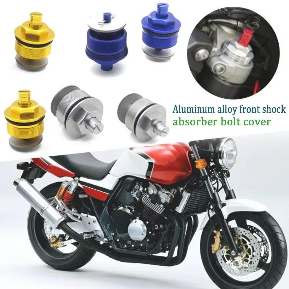 

41MM Front Shock Absorber Screw Fork Cover Cap Preload Adjusters Bolts For Honda CB400 Motorbike Accessories Spare Part