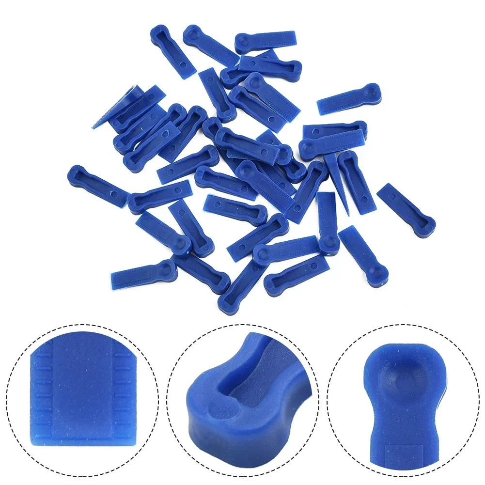 100pcs Reusable 5mm Plastic Tile Wedge Spacer Leveling Clips Floor Locator Ceramic Tiling Laying Adjustment Construction Tool