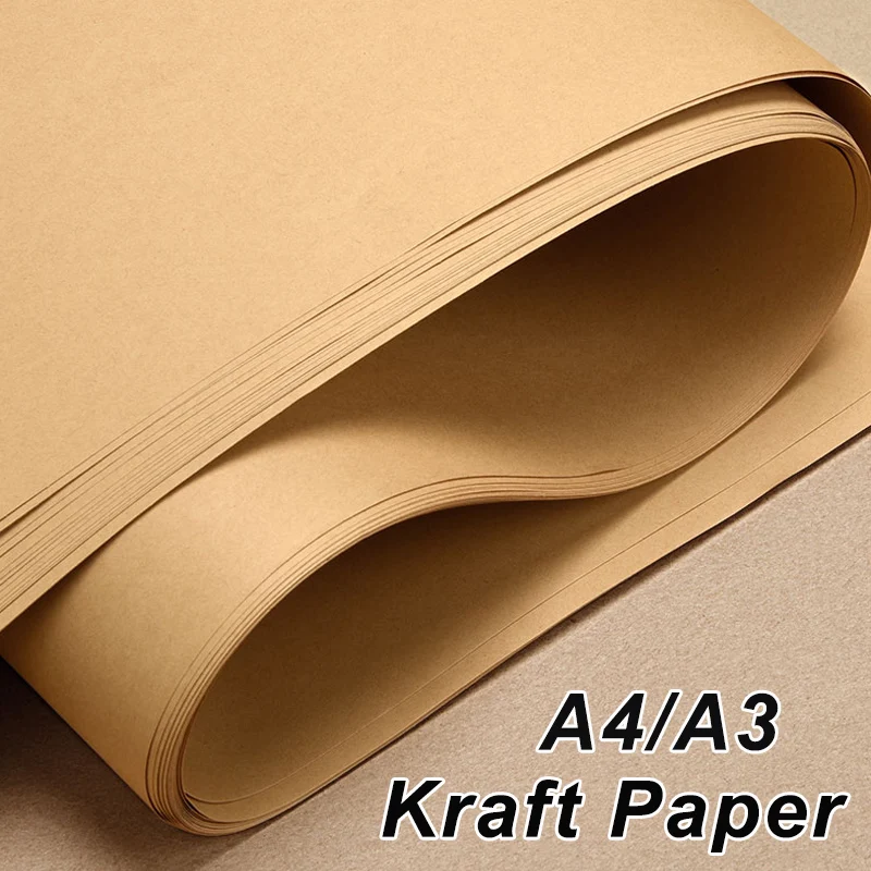 

70-400gsm A4 Kraft Paper High Quality A4 A3 Hard Kraft Paper DIY Handmake Card Making Craft Paper Thick Paperboard Cardboard