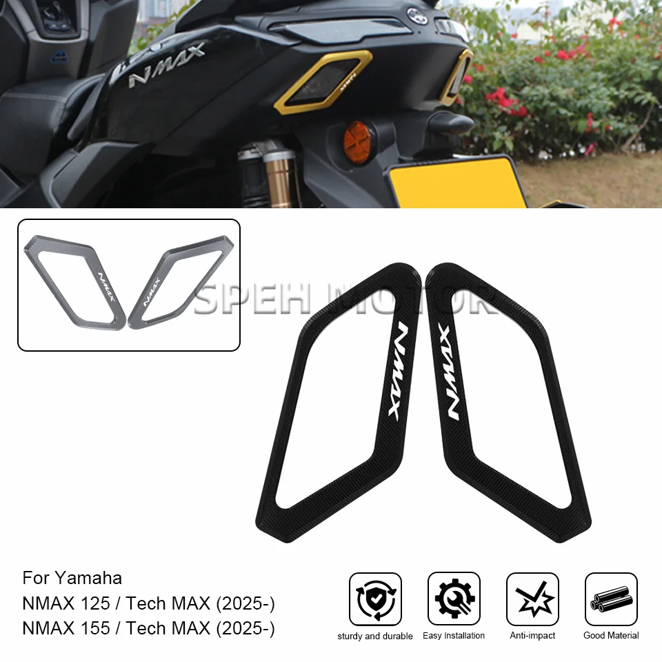 Image of Für Yamaha NMAX125 NMAX155 2025-2026 Motorrad Rückblinker Rahmen Dekorative Abdeckung Rücklichtschutz