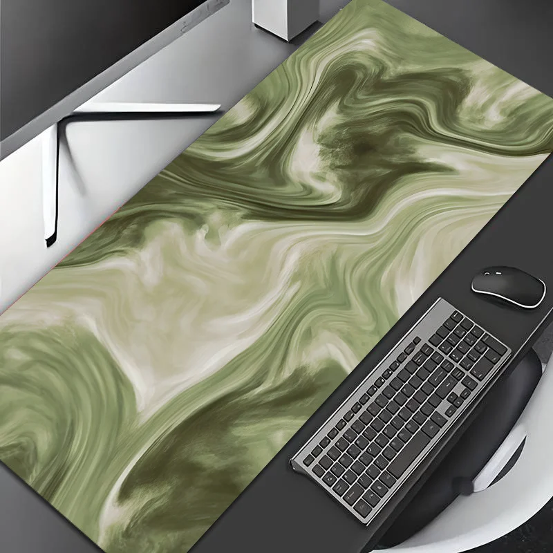1pc 1pcs Large Diatomite Gaming Desk Mat & Mouse Pad Suitable for PC, Computer, Office - Non-Slip Rubber Base, Thick PVC Surface with Marbling Texture, Machine