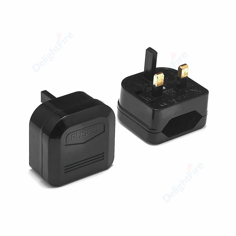 Euro EU To UK Plug Adapter With 3A/5A/13A Fuse UK British Electrical Travel Adapter Converter Socket AC Power Cord Outlet