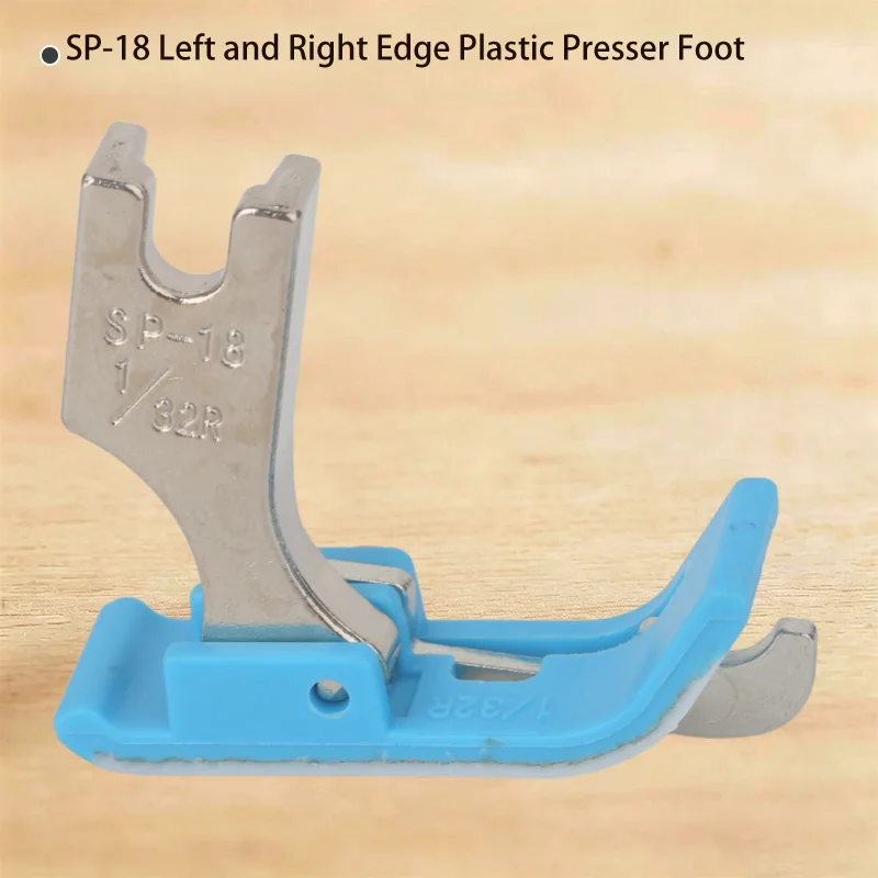 SP-18 Left and Right Edge Plastic Presser Foot Jack Original Blue Foot with Knife Multifunctional Patchwork DIY Bottom Plate 1/8
