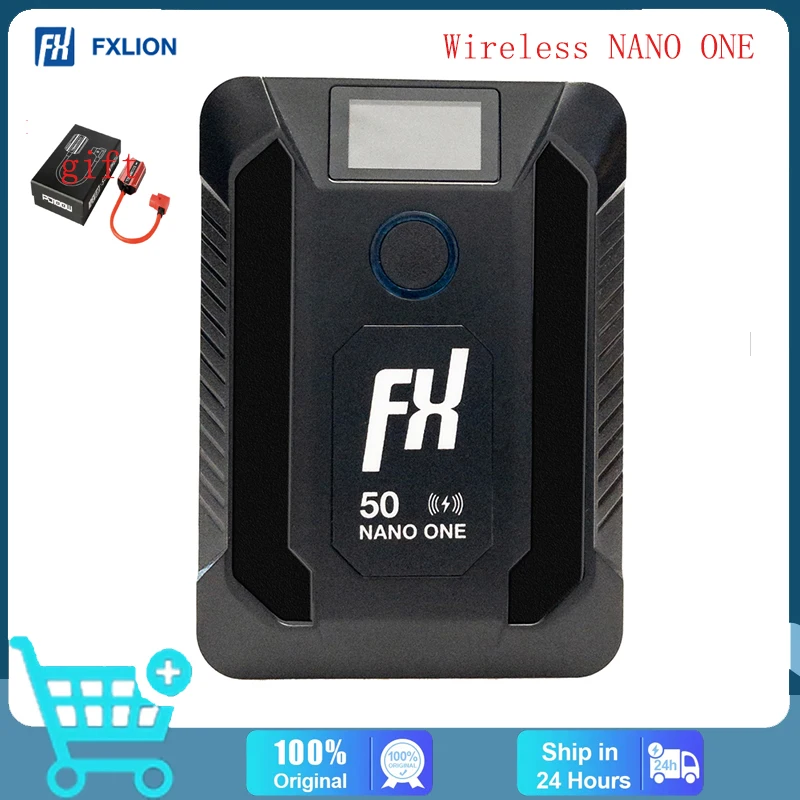 FXLION NANO One / Two/ Three V-Mount Battery with Type-C, D-tap, USB A, 14.8V 150Wh Micro For Cameras, Camcorders,Large LED