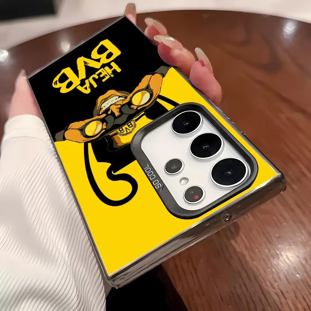 حافظة لهاتف سامسونج جالاكسي S25 S24 S23 Ultra S22 Plus S20 A55 ليزر ملون مقاوم للصدمات IMD هارد