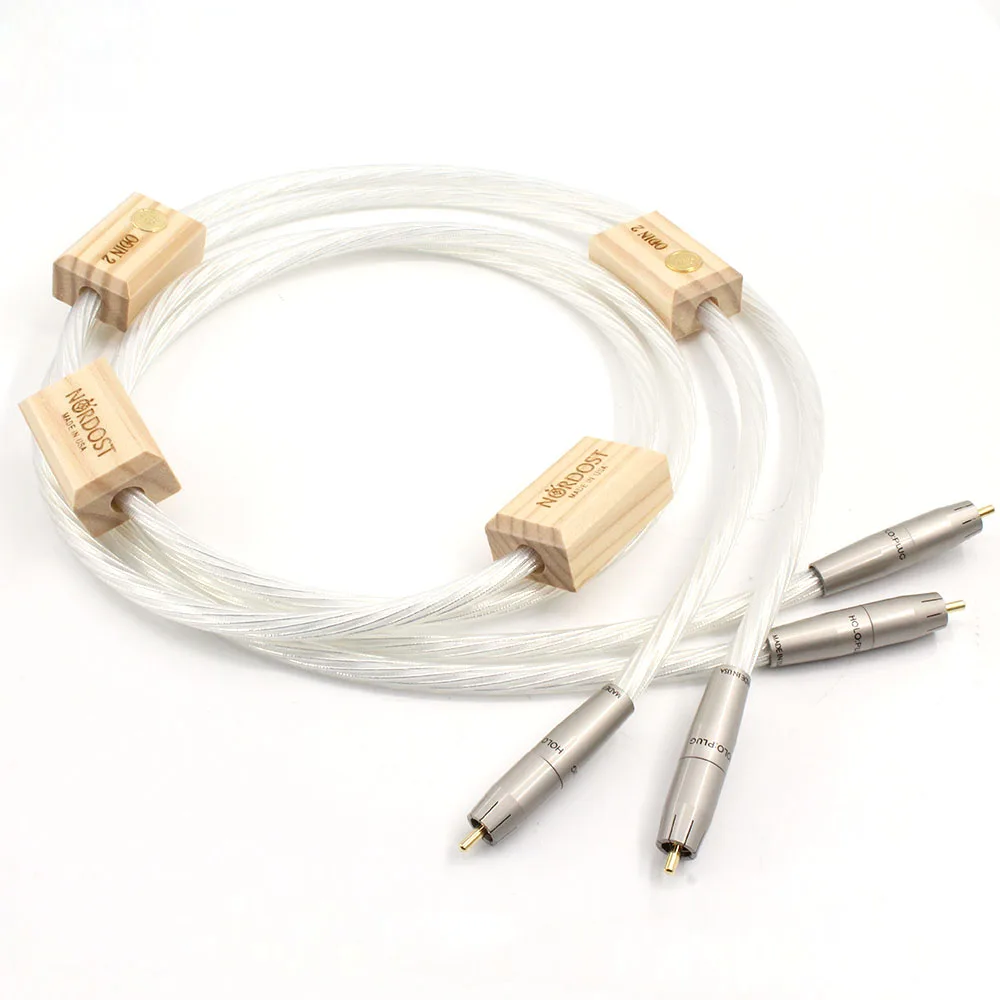 High Quality Nordost Odin 2 silver Reference interconnects RCA cable Audiophile for amplifier CD player