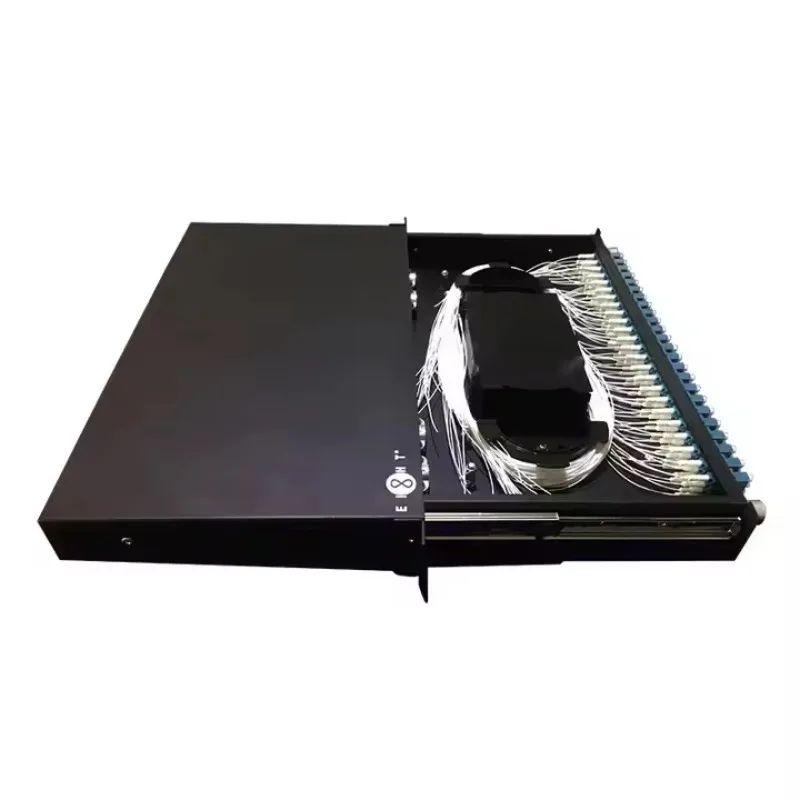 96-Fiber Adapter Panel, 1U Rack Mount Optical Distribution Frame 96 Port Outdoor Odf FTTH Data Center