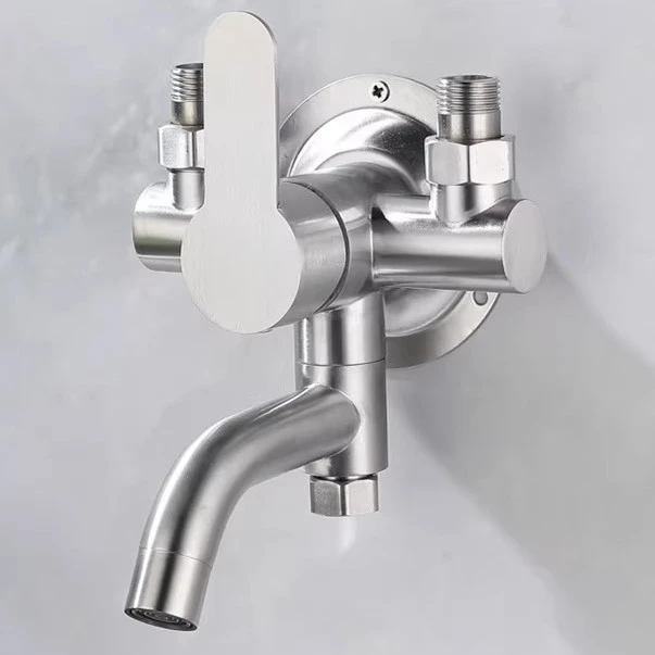 

Hot and Cold Water Tap Bathtub Mixer Faucet Shower Set 304 Stainless Steel Wall Mounted Mixer Valve Bathroom Accessories