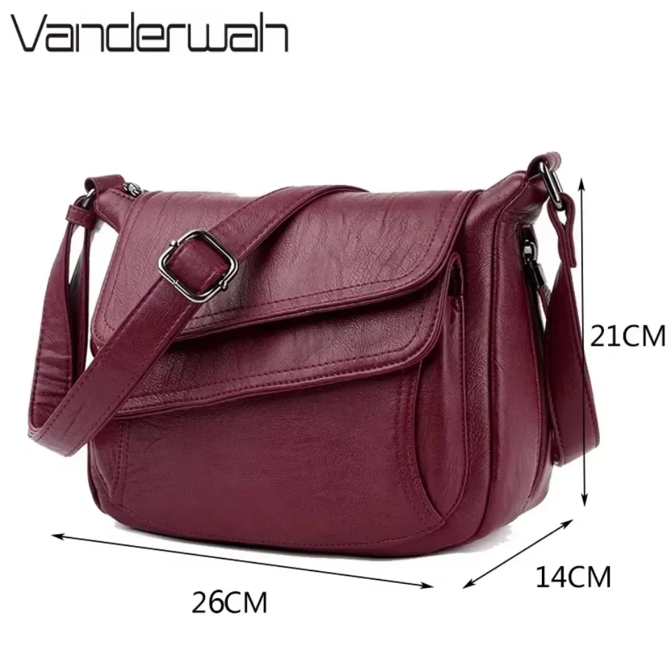 Soft Leather Luxury Purses and Handbags Women Bags Designer Women Shoulder Crossbody Bags for Women 2024 Female Quality Sac