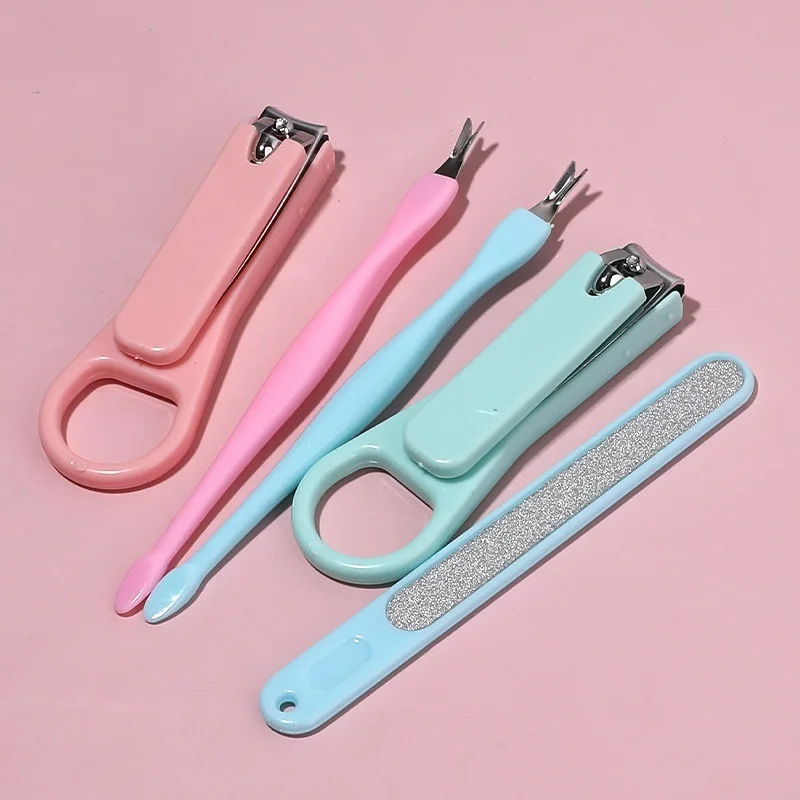 3pcs Nail Clippers Set Dead Skin Fork Nail File Clippers Hand Pedicure Care Portable Nippers Trimmer Pedicure Finger Nail Tool