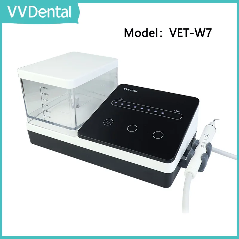 

VVDental Portable Ultrasound Scaler With 10pcs Tips Professional Tooth Whitening Equipment Oral Care Electric Tooth Cleaner