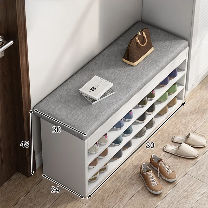 Shoe Rack Home Door Can Sit Shoe Changing Stool Simple Space Saving Corridor Shoe Stool  Cabinet Economical Living Room