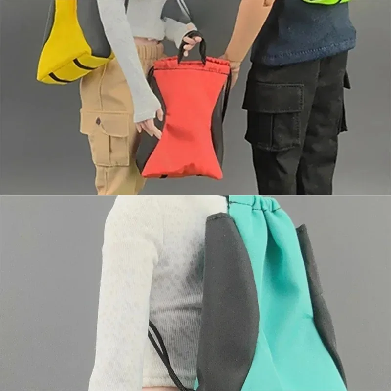 

1/6 Scale Male/female Soldier Drawstring Shoulder Multi-purpose Backpack Bag Scene Accessories Model for 12'' Figures Body