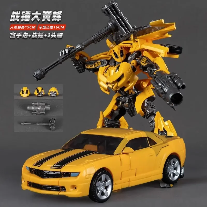 In Stock Baiwei TW-1025 Movie Version KO SS49 Chevrolet Warhammer Wasp Warrior Transforming Car Robot Action Figures Collection