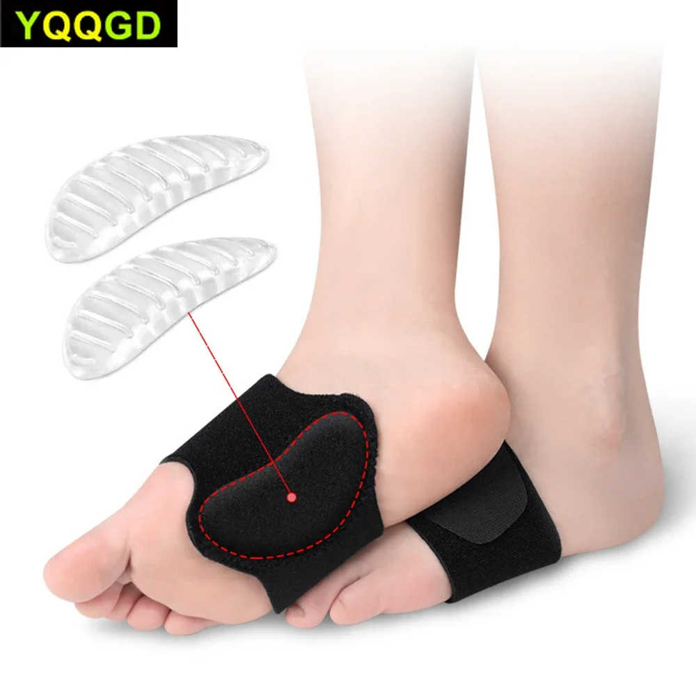 

1Pair Arch Support Brace,Adjustable Plantar Fasciitis Arch Support Inserts with Honeycomb Padding for Arch,Flat Feet Pain Relief