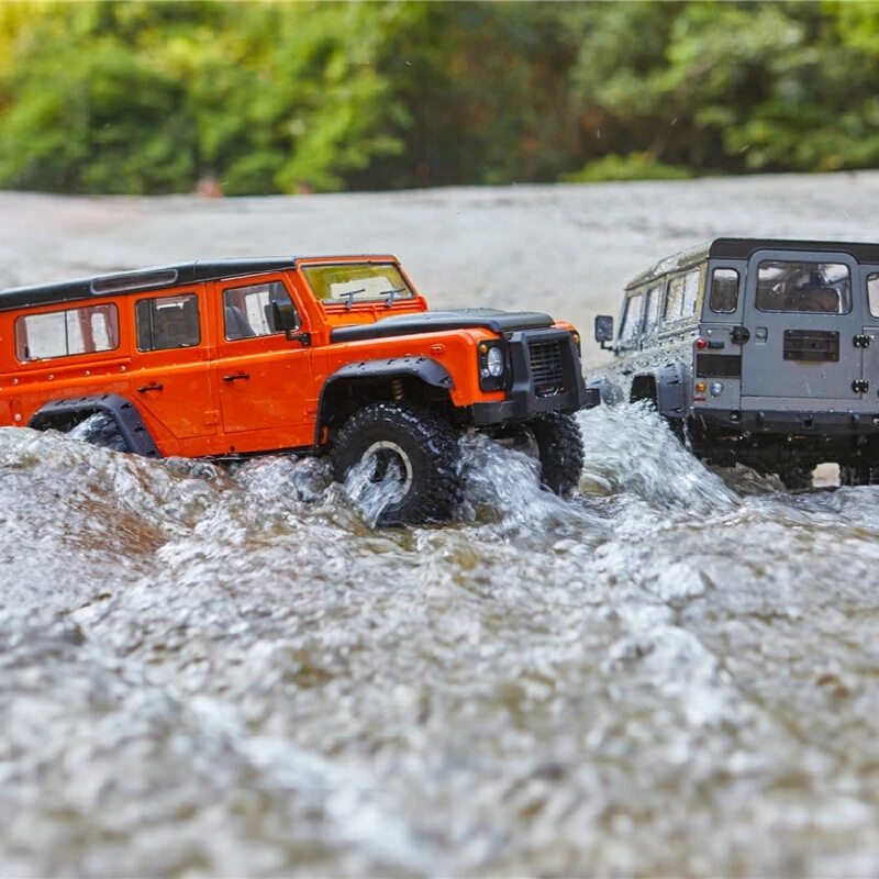 Yikong 1/10 schaal hard-shell Land Rover Defender RC auto RTR met differentieelslot, hoge/lage versnelling, off-road voor RC-hobbyisten