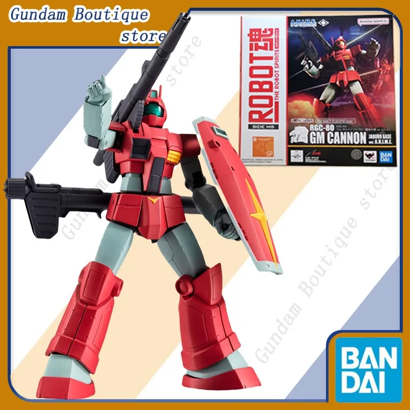 Bandai Genuine THE ROBOT SPIRITS RGC-80 GM CANNON JABURO BASE Gundam Anime Action Figure Collectible Model Toys Ornaments Gift